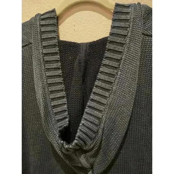 Chico's Women's V-Neck Pullover Sweater Blue Size 1 Long Sleeve 8/10 Regular - Picture 9 of 11